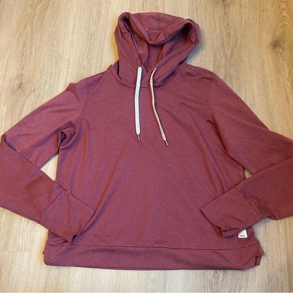 Vuori Halo Essentials Hoodie Sz S Desert Rose Dreamknit - Picture 2 of 5